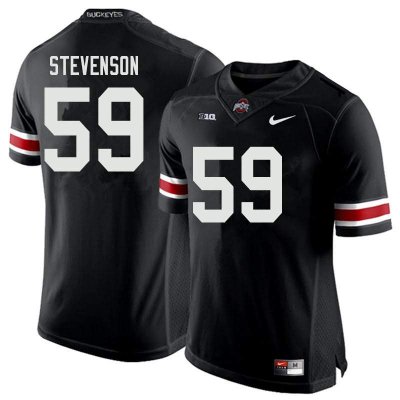 Men's Ohio State Buckeyes #59 Zach Stevenson Black Nike NCAA College Football Jersey July FGJ2044DK